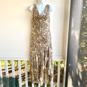 Nina Austin Silk Maxi Dress Gown